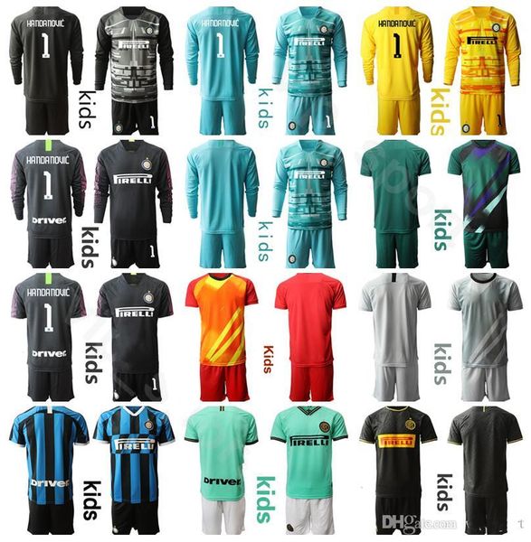 kids soccer inter goalie milan goalkeeper gk youth handanovic long sleeve jersey set 87 candreva 46 berni 27 padelli football shirt kits, Black;yellow
kids soccer inter goalie milan goalkeeper gk youth handanovic long sleeve jersey set 87 candreva 46 berni 27 padelli football shirt kits, Black;yellow