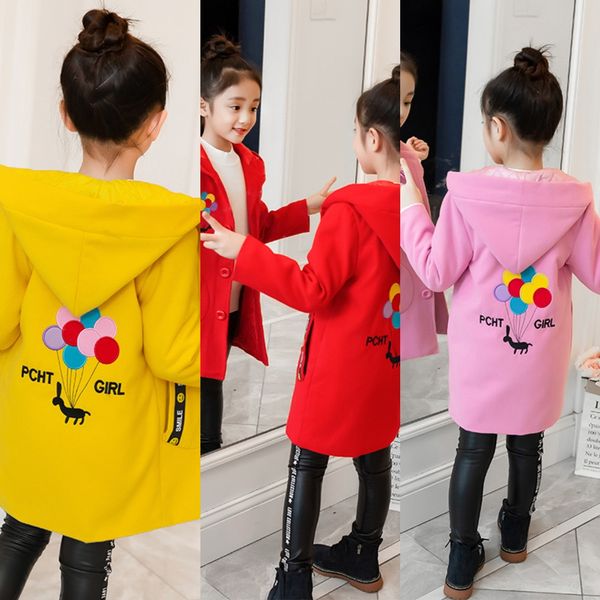 2020 coat children's wear women's wear balloon with hat woolen cloth large children's coat coat, Blue;gray
2020 coat children's wear women's wear balloon with hat woolen cloth large children's coat coat, Blue;gray