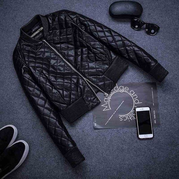 gowyimmes 2019 women's korean version lingge pu coat winter short parka stand collar slim faux leather jacket moto coats pd347, Tan;black
gowyimmes 2019 women's korean version lingge pu coat winter short parka stand collar slim faux leather jacket moto coats pd347, Tan;black