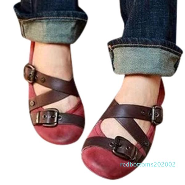 women vintage flat bottom shoes mary janes sandals belt buckle round toe summer fashion 2019 new flat shoes big size 43 green r02, Black
women vintage flat bottom shoes mary janes sandals belt buckle round toe summer fashion 2019 new flat shoes big size 43 green r02, Black