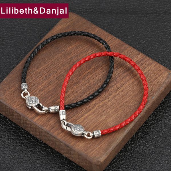 2019 buddha couple bracelet 100% 925 sterling silver women men leather red black rope mantra vajra bracelet bangle jewelry b21, Golden;silver
2019 buddha couple bracelet 100% 925 sterling silver women men leather red black rope mantra vajra bracelet bangle jewelry b21, Golden;silver