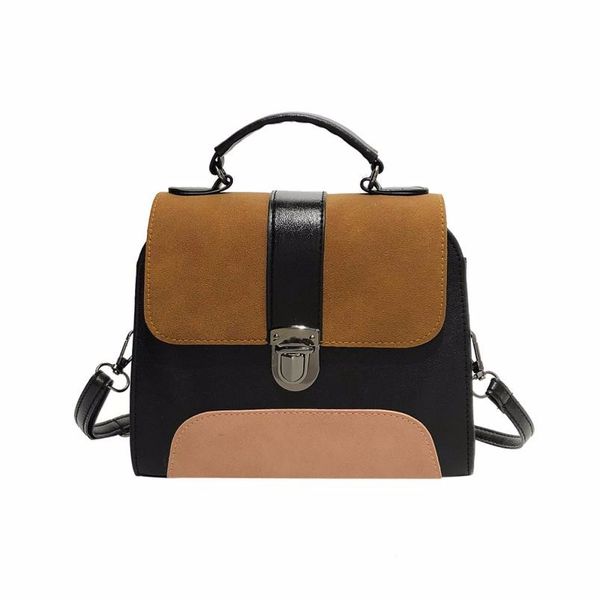 women girl fashion patchwork leather buckle bag shoulder bag solid color hasp design bolsas feminina #t2
women girl fashion patchwork leather buckle bag shoulder bag solid color hasp design bolsas feminina #t2