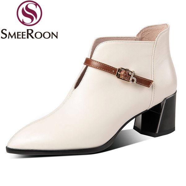 smeeroon 2020 big size 33-43 autumn ankle boots fashion pointed toe high heels boots genuine leather 2 colors women, Black
smeeroon 2020 big size 33-43 autumn ankle boots fashion pointed toe high heels boots genuine leather 2 colors women, Black