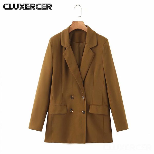 2020 spring autumn korean double breasted blazers and jackets women notched long sleeve loose suits coat, White;black
2020 spring autumn korean double breasted blazers and jackets women notched long sleeve loose suits coat, White;black