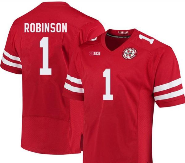 new red nebraska cornhuskers #1 wandale robinson white real full embroidery college jersey size s-4xl or custom any name or number jersey, Black;red
new red nebraska cornhuskers #1 wandale robinson white real full embroidery college jersey size s-4xl or custom any name or number jersey, Black;red