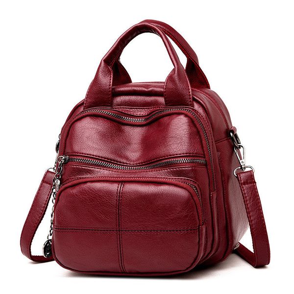 korean style leisure soft leather female backpack 2018 multifunction travel bag mini backpack mom women shoulder bag sac a dos
korean style leisure soft leather female backpack 2018 multifunction travel bag mini backpack mom women shoulder bag sac a dos