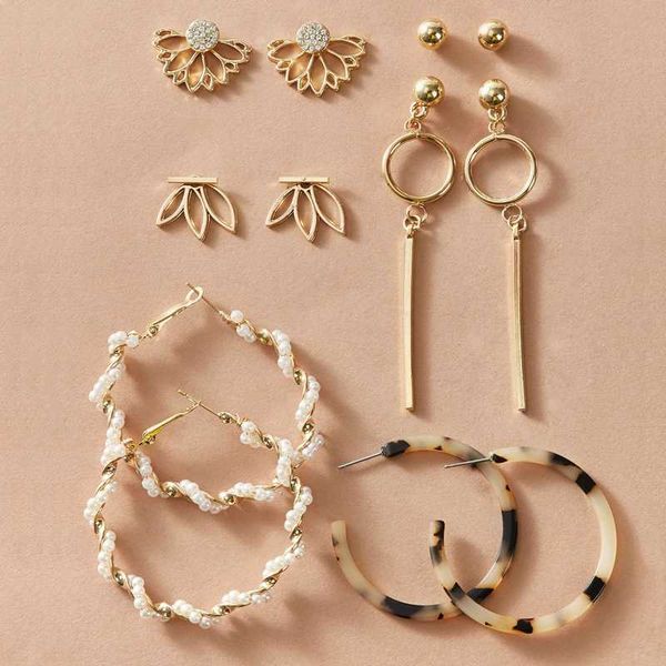 17km big circle twist pearl earrings for women fashion tassel drop earrings set flower acrylic crystal earring vintage jewelry, Silver
17km big circle twist pearl earrings for women fashion tassel drop earrings set flower acrylic crystal earring vintage jewelry, Silver