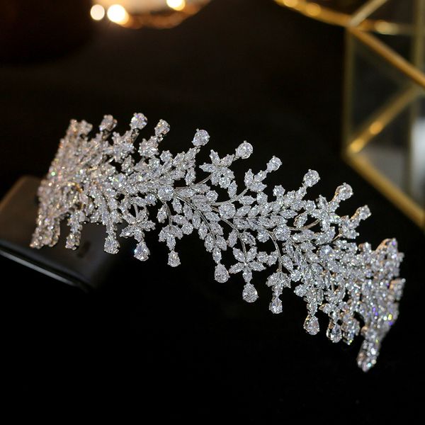 luxury fashion wedding zircon ladies bridal hair tiara bridal crown princess crown accessories cj191226, White;golden
luxury fashion wedding zircon ladies bridal hair tiara bridal crown princess crown accessories cj191226, White;golden