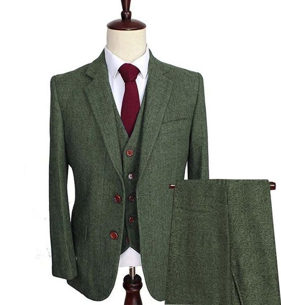 men's wool tweed suits 3 pieces formal lapel notch herringbone tuxedos blazer slim fit winter wedding groom (blazer+vest+pants), White;black
men's wool tweed suits 3 pieces formal lapel notch herringbone tuxedos blazer slim fit winter wedding groom (blazer+vest+pants), White;black
