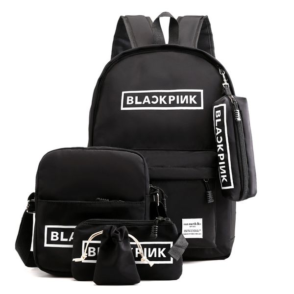 five-piece set blackpink backpack for teenage girls school bags women bagpack college wind leisure back pack big oxford backbag
five-piece set blackpink backpack for teenage girls school bags women bagpack college wind leisure back pack big oxford backbag