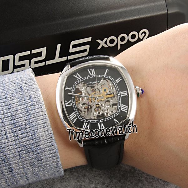 new 42mm drive de steel case black skeleton dial automatic mens watch black leather strap sports watch for timezonewatch e47a1, Slivery;brown
new 42mm drive de steel case black skeleton dial automatic mens watch black leather strap sports watch for timezonewatch e47a1, Slivery;brown