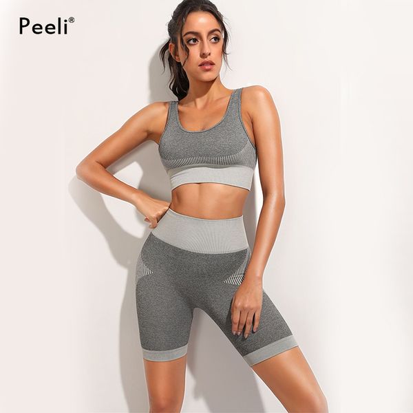 peeli 2 пк gym комплект тренировки одежды push up bra спорт высокой талией йога шорты леггинсы бесшовная йога установить женщин фитнес спорт, White;red
peeli 2 пк gym комплект тренировки одежды push up bra спорт высокой талией йога шорты леггинсы бесшовная йога установить женщин фитнес спорт, White;red
