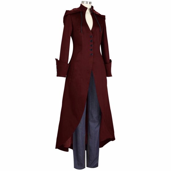 febelle ladies slim thin fashion steampunk retro tailcoat jacket long sleeve single breasted gothic coat women's uniform #260179, Tan;black
febelle ladies slim thin fashion steampunk retro tailcoat jacket long sleeve single breasted gothic coat women's uniform #260179, Tan;black