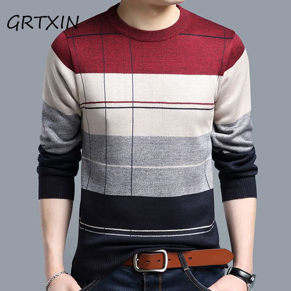 grtxin 2018 cotton thin men's pullover sweaters casual crocheted striped knitted sweater men jersey clothes, White;black
grtxin 2018 cotton thin men's pullover sweaters casual crocheted striped knitted sweater men jersey clothes, White;black