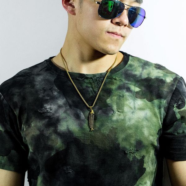 wholesale-hip hop design stylish cool titanium steel men fish bone pendant necklace 70cm chain, Silver
wholesale-hip hop design stylish cool titanium steel men fish bone pendant necklace 70cm chain, Silver