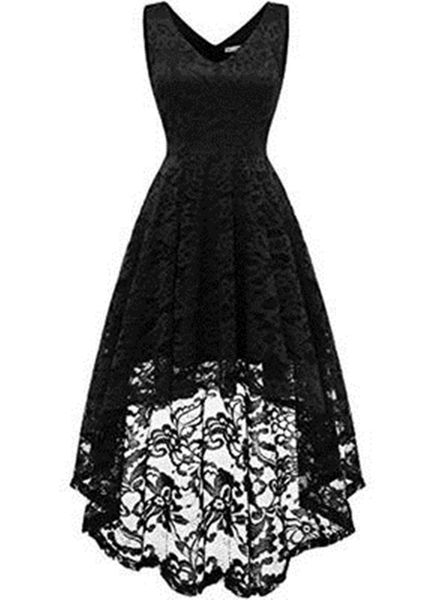 2019 new fashion v-neck lace party gowns with hi-lo zipper plus size formal evening celebrity dresses be24, Black;red
2019 new fashion v-neck lace party gowns with hi-lo zipper plus size formal evening celebrity dresses be24, Black;red