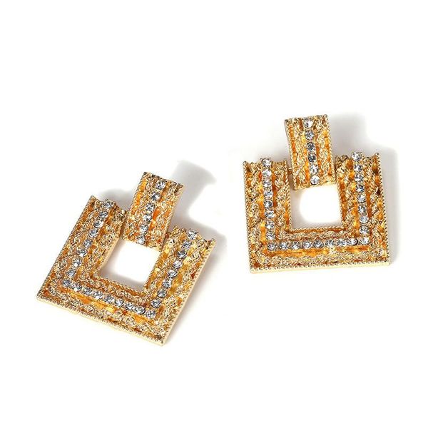 shining crystal dangle earrings vintage gold color square rhinestone drop earrings women wedding party jewelry, Silver
shining crystal dangle earrings vintage gold color square rhinestone drop earrings women wedding party jewelry, Silver