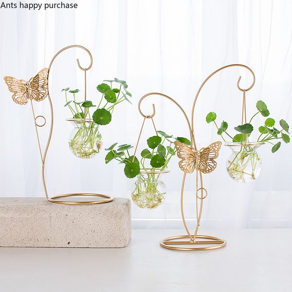 hydroponic plant vase metal flower pot transparent vase metal glass deskplant home bonsai decoration small ornaments
hydroponic plant vase metal flower pot transparent vase metal glass deskplant home bonsai decoration small ornaments