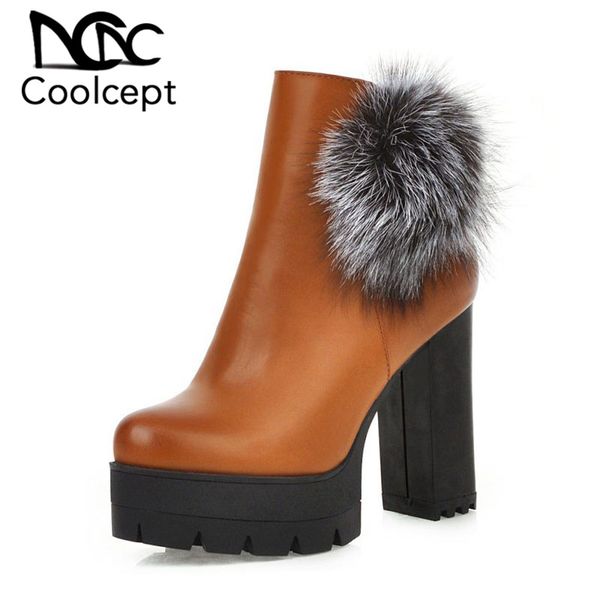 coolcept ladies 4 colors pompon size 33-48 ankle boots platform zipper office work brand high heels short boots shoes woman, Black
coolcept ladies 4 colors pompon size 33-48 ankle boots platform zipper office work brand high heels short boots shoes woman, Black