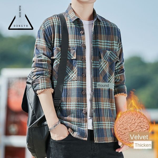мужская дизайнерская зимняя хлопчатобумажная тренд овчина мягкая клетчатая рубашка, White;black
мужская дизайнерская зимняя хлопчатобумажная тренд овчина мягкая клетчатая рубашка, White;black