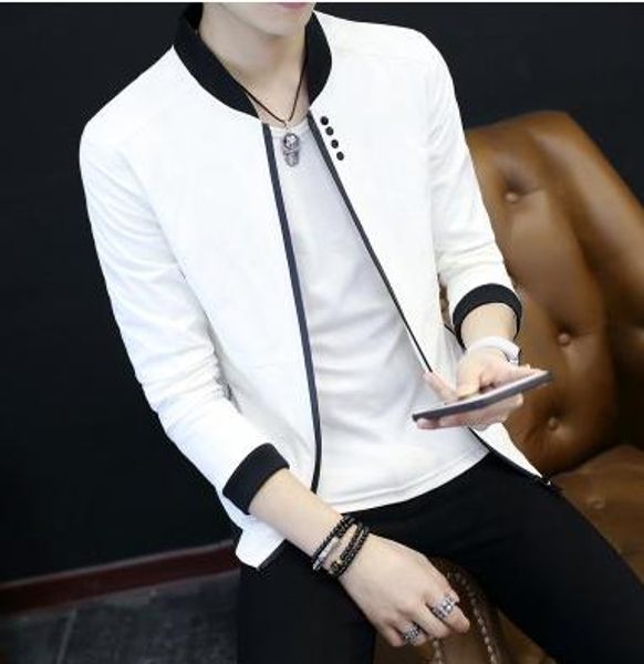 bzbfsky 2020 pure color collar jacket type teenagers cultivate one's morality casual jacket, Black;brown
bzbfsky 2020 pure color collar jacket type teenagers cultivate one's morality casual jacket, Black;brown