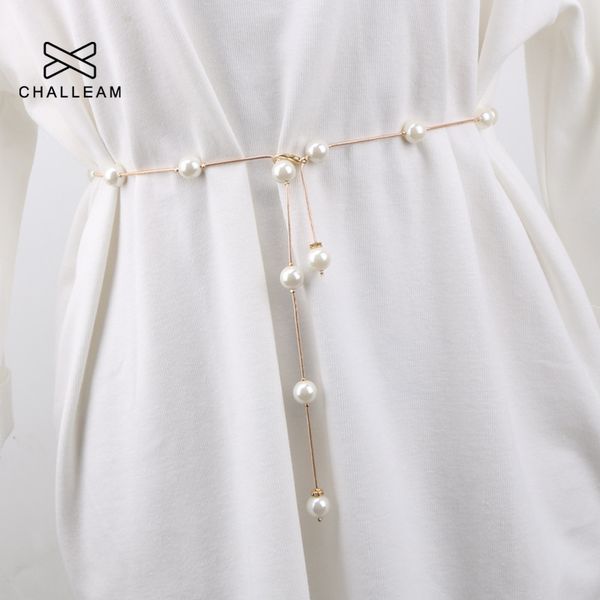 pearl chain belt for women elegant single layer female crystal dress waist belt girls strap 209, Black;brown
pearl chain belt for women elegant single layer female crystal dress waist belt girls strap 209, Black;brown