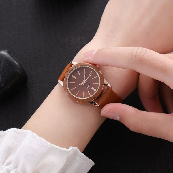 besiness watches man watch fashion woman quartz watch simple casual pu leather office ladies wrist female sports clock, Slivery;brown
besiness watches man watch fashion woman quartz watch simple casual pu leather office ladies wrist female sports clock, Slivery;brown