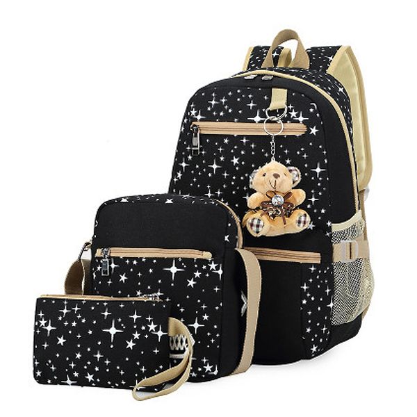 new fashion women backpack canvas backpacks kids school bags for girls mochila three-piece suit
new fashion women backpack canvas backpacks kids school bags for girls mochila three-piece suit