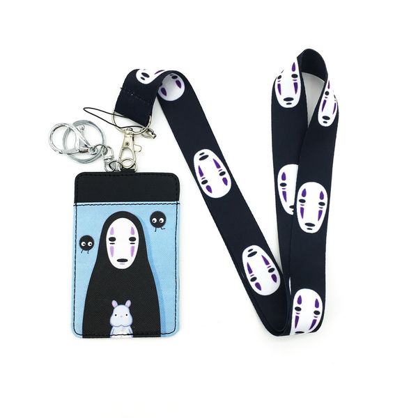 spirited away no face man lanyard id card set lanyard set cute keychain luxury keychain, Silver
spirited away no face man lanyard id card set lanyard set cute keychain luxury keychain, Silver