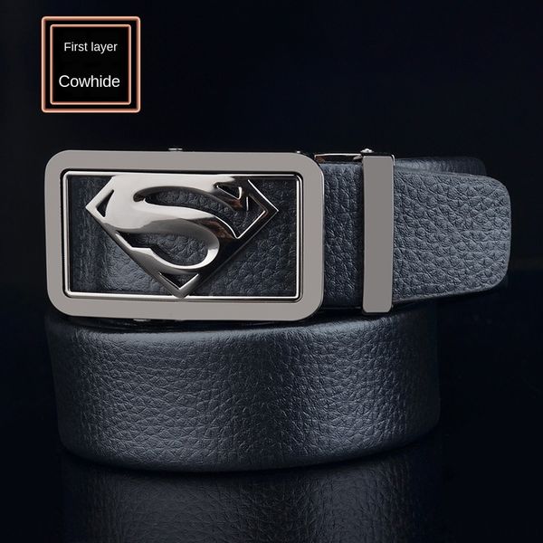 superman buckle layer cowhide automatic buckle young and middle-aged business leisure men's superman belt men's belt belt, Black;brown
superman buckle layer cowhide automatic buckle young and middle-aged business leisure men's superman belt men's belt belt, Black;brown