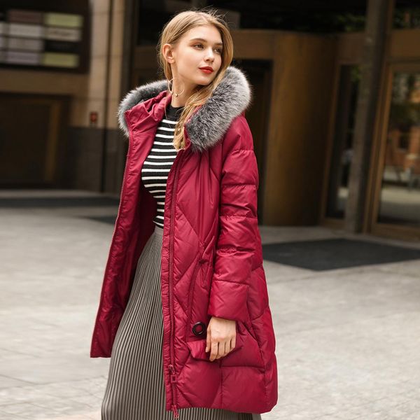 high-quality women long down jacket 2019 winter europe europe high-end women parkas loose large fur collar oversize down jacket, Black
high-quality women long down jacket 2019 winter europe europe high-end women parkas loose large fur collar oversize down jacket, Black