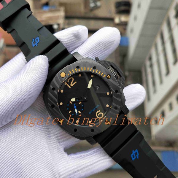 luxury factory new watch 47mm black face rubber strap super p 00616 mechanical automatic movement fashion mens watches with original box, Slivery;brown
luxury factory new watch 47mm black face rubber strap super p 00616 mechanical automatic movement fashion mens watches with original box, Slivery;brown