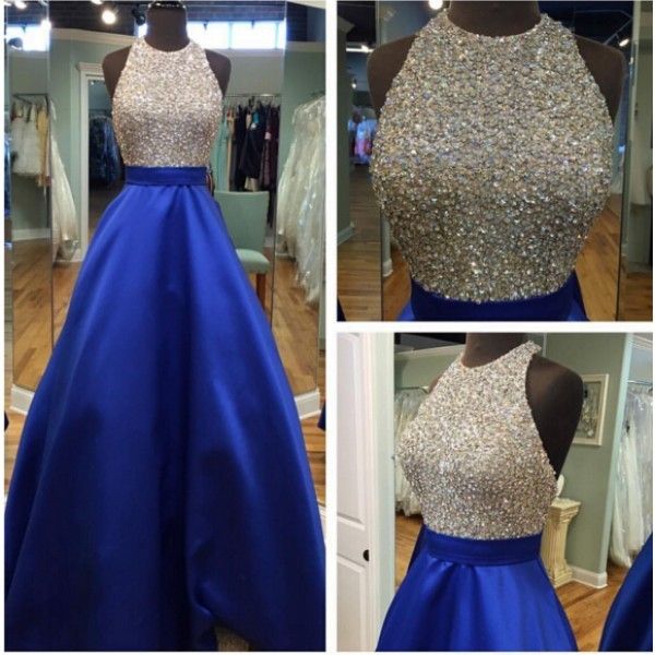 new arrival blue with silver beads crystal prom party dresses latest floor length custom made evening gowns dh1629, Black;red