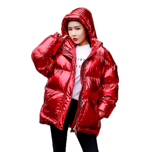 glossy cotton coat women parka short jacket coat 2019 fashion new thick cotton clothes loose bread hooded winter women 874, Black
glossy cotton coat women parka short jacket coat 2019 fashion new thick cotton clothes loose bread hooded winter women 874, Black