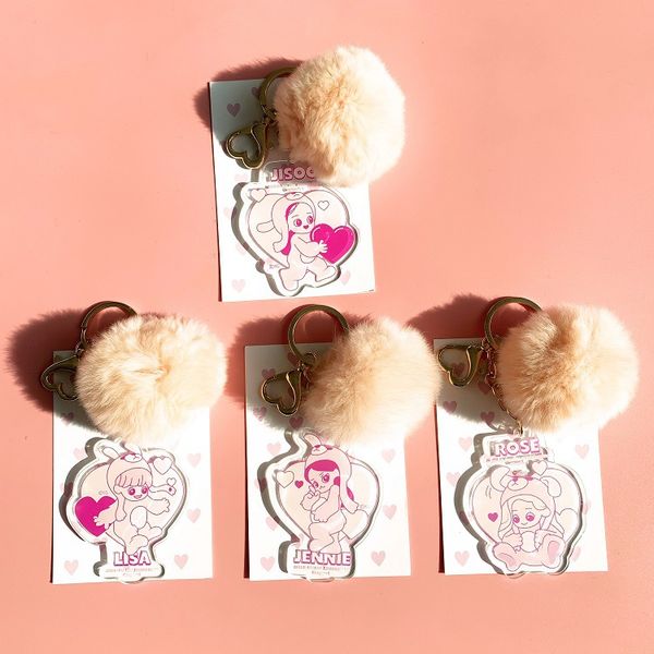 kpop blackpink keychain jennie lisa kawaii cute cartoon pink plush ball pendant key chain rose jisoo gift for girls, Silver
kpop blackpink keychain jennie lisa kawaii cute cartoon pink plush ball pendant key chain rose jisoo gift for girls, Silver