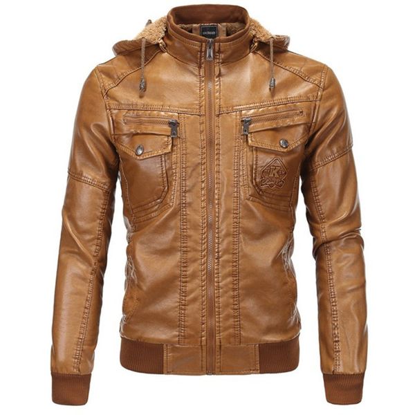 winter thick warm men's fleece inner leather jackets imitate sheepskin male slim casual windbreakers hooded jackets coat outwear, Black
winter thick warm men's fleece inner leather jackets imitate sheepskin male slim casual windbreakers hooded jackets coat outwear, Black
