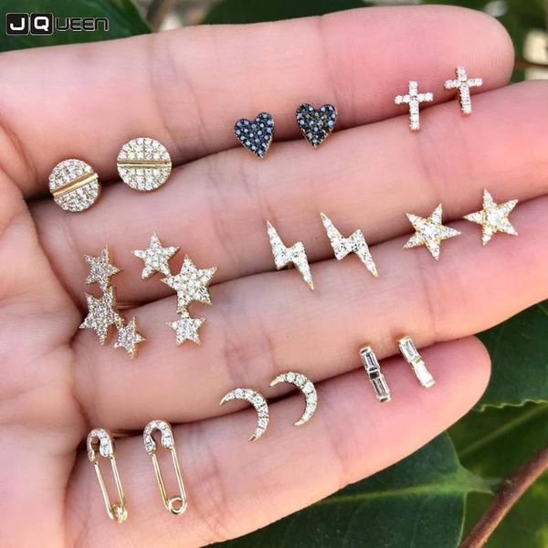 cute small gold crystal star heart moon vintage small stud earrings set for women punk geometric cross ear bijoux femme, Golden;silver
cute small gold crystal star heart moon vintage small stud earrings set for women punk geometric cross ear bijoux femme, Golden;silver