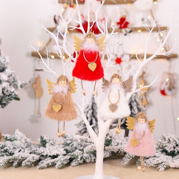 4 colors creative plush love angel pendant golden wings girl christmas tree decorations personality cute festive party supplies
4 colors creative plush love angel pendant golden wings girl christmas tree decorations personality cute festive party supplies