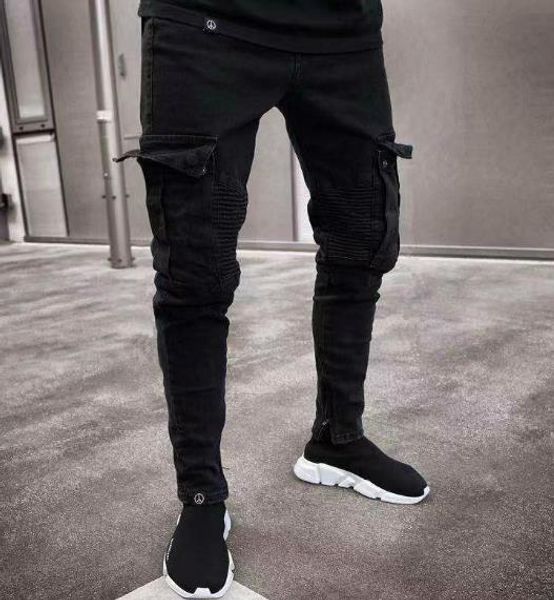 mens designer jeans fashion mulit style black ripped distressed holes design jean pencil pants pockets hommes pantalones, Blue
mens designer jeans fashion mulit style black ripped distressed holes design jean pencil pants pockets hommes pantalones, Blue