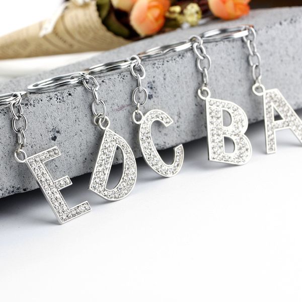 fashion crystal alphabet keyring for women men rhinestone initial 26 letter key chain jewelry party gifs, Silver
fashion crystal alphabet keyring for women men rhinestone initial 26 letter key chain jewelry party gifs, Silver