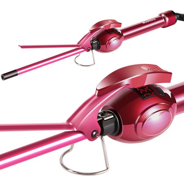 marske hair curler hair iron, curling iron wand professional super tourmaline ceramic barrel small slim tongs for short and lo
marske hair curler hair iron, curling iron wand professional super tourmaline ceramic barrel small slim tongs for short and lo