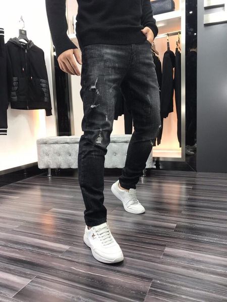 autumn winter new style french solid classic luxury slim motorcycle biker denim men's fashion designer straight jeans sz 28-36, Blue
autumn winter new style french solid classic luxury slim motorcycle biker denim men's fashion designer straight jeans sz 28-36, Blue