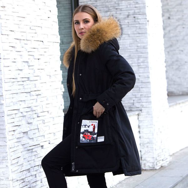big real raccoon fur 2020 winter jacket women parkas for female white duck down coat thick warm hooded women winter down jacket, Black
big real raccoon fur 2020 winter jacket women parkas for female white duck down coat thick warm hooded women winter down jacket, Black