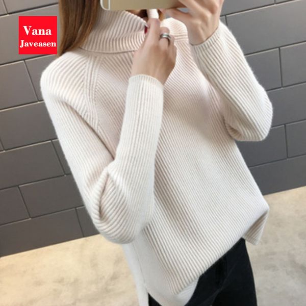 vana javeasen casual striped knit bottoming sweaters women thick pullover wild ladies sweater solid color turtleneck ladies, White;black
vana javeasen casual striped knit bottoming sweaters women thick pullover wild ladies sweater solid color turtleneck ladies, White;black