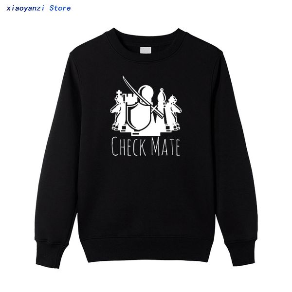 check mate men sweatshirts army funny personality soldier onset chess print casual pullovers cotton sports hoodies, Black
check mate men sweatshirts army funny personality soldier onset chess print casual pullovers cotton sports hoodies, Black