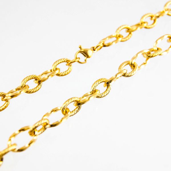gold/silver stainless steel necklace for personalized cable chain thread chain wholesale jewelry
gold/silver stainless steel necklace for personalized cable chain thread chain wholesale jewelry