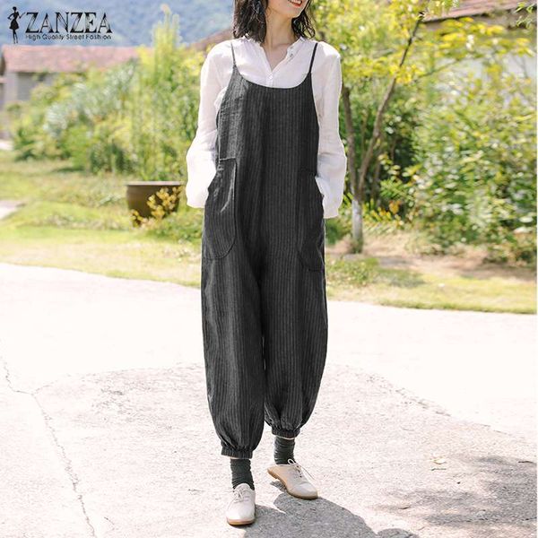 2020 plus size summer sleeveless jumpsuits zanzea women vintage striped cotton harem overalls long rompers playsuit turnip pants, Black;white
2020 plus size summer sleeveless jumpsuits zanzea women vintage striped cotton harem overalls long rompers playsuit turnip pants, Black;white
