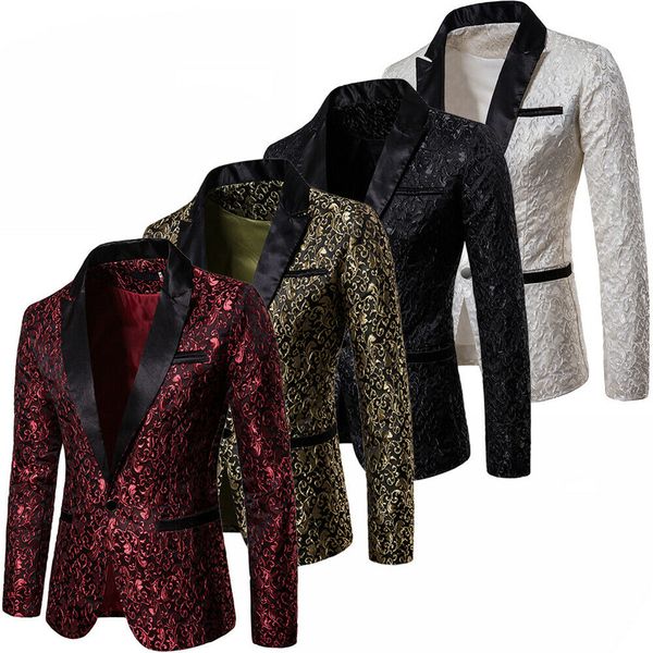velvet silver blazer men paisley floral jackets wine red golden stage suit jacket elegant wedding mens blazer plus size s-2xl, White;black
velvet silver blazer men paisley floral jackets wine red golden stage suit jacket elegant wedding mens blazer plus size s-2xl, White;black