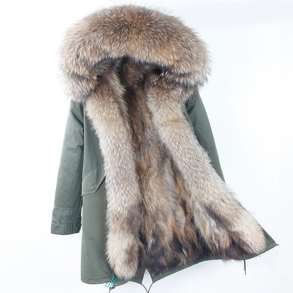 2018 brand new real raccoon fur parka women long coat hood black camouflage thick warm fur jackets two in one detachable liner
2018 brand new real raccoon fur parka women long coat hood black camouflage thick warm fur jackets two in one detachable liner