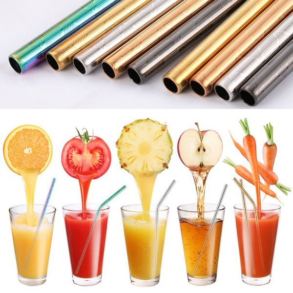 stainless steel drinking straw reusable water beer straws with cleaner brush for home party bar barware accessories
stainless steel drinking straw reusable water beer straws with cleaner brush for home party bar barware accessories